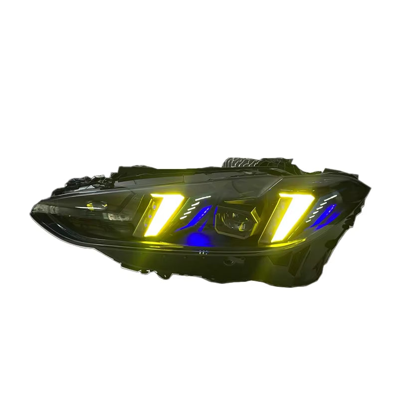 JY for BMW 4 Series G22 G80 G82 2021-2024 Snake Eyes Style Yellow White Daytime Running Light Plug and Play LED G22 Headlights