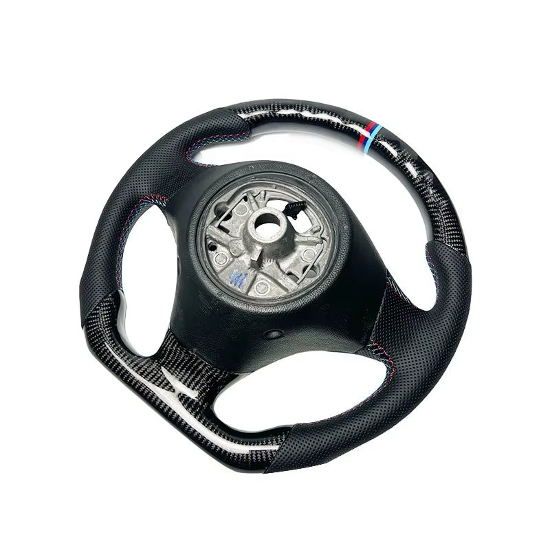 Fast Shipping Genuine Leather Matte Carbon Fiber Steering Wheel Custom for BMW E92 E91 E90 E88 E87 E82 Sports Car Steering Wheel