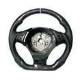Fast Shipping Genuine Leather Matte Carbon Fiber Steering Wheel Custom for BMW E92 E91 E90 E88 E87 E82 Sports Car Steering Wheel
