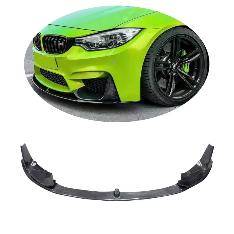 For BMW F80 MP Style Carbon Fiber Front Lip for BMW M4 M3 F80 F82 Bumper Lip for F80 F82 Year 2014+