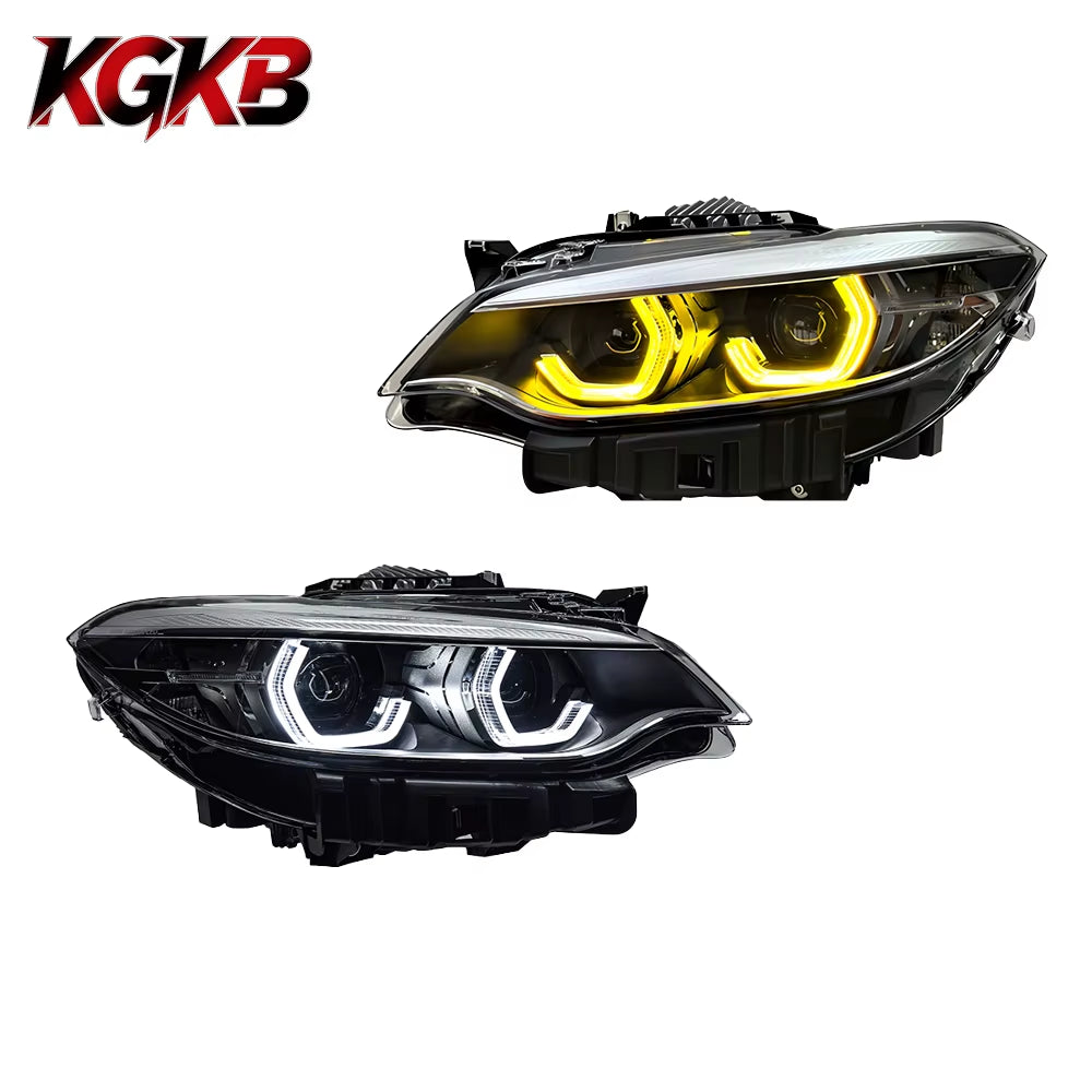 KGKB for BMW 2 Series F22 F23 218I 220I 228I 2014-2021 LED Headlight Assembly Dual Beam Projector Dual Color DRL Plug & Play