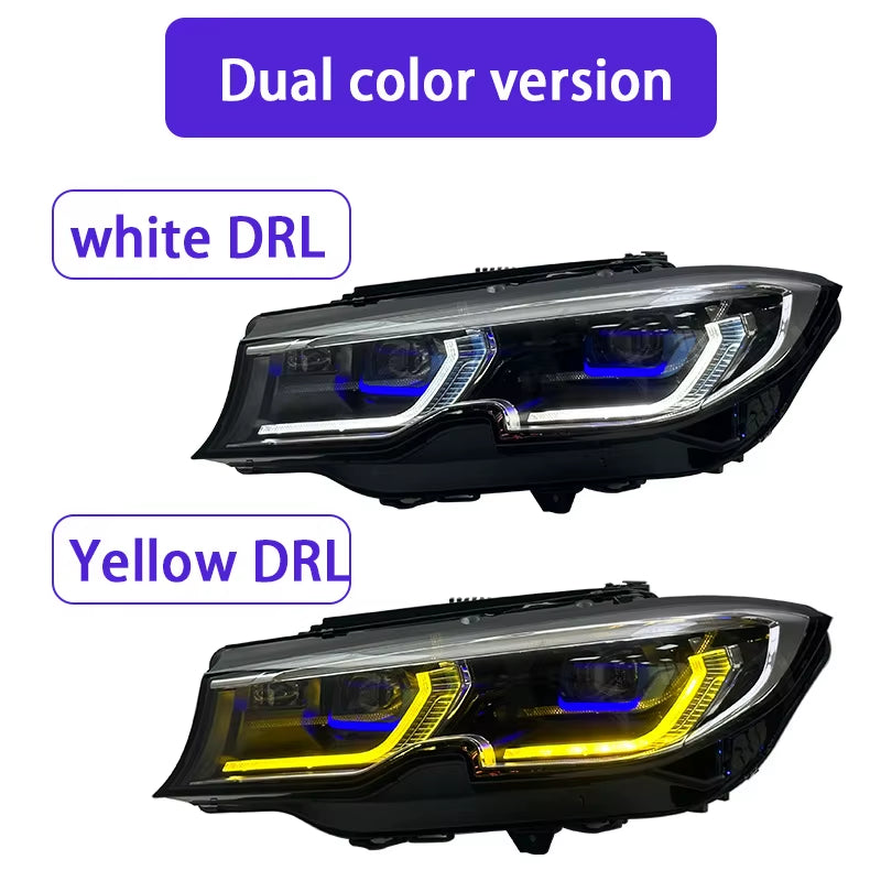 19-21 for New 3 Series 12V 35W Laser Headlight Assembly Retrofit/Upgrade G20/G28 High-End LED Spoon Headlights