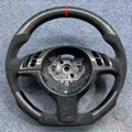 For BMW M3 M5 F10 F11 F82 F80 X1 X2 X3 X4 Sport Style Steering Wheel Alcantara with Carbon Fiber Decor Strip Centering Marker