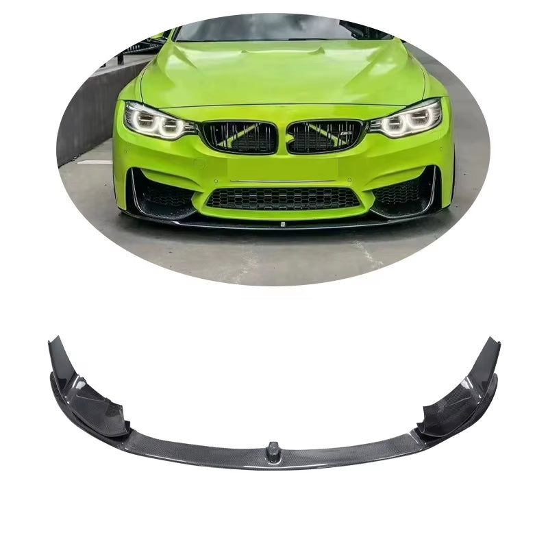 For BMW F80 MP Style Carbon Fiber Front Lip for BMW M4 M3 F80 F82 Bumper Lip for F80 F82 Year 2014+