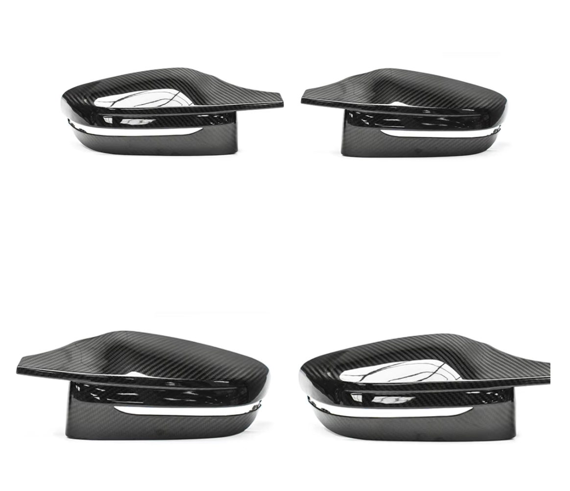 Premium M47 Style Full Set Dry Carbon Fibre Mirror Cap For BMW