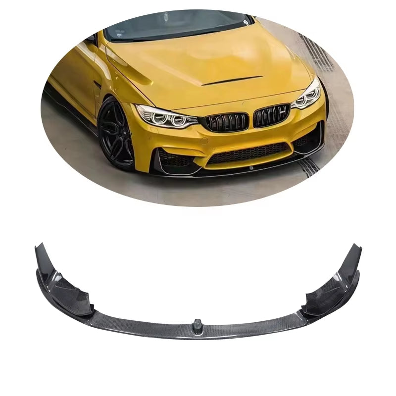 For BMW F80 MP Style Carbon Fiber Front Lip for BMW M4 M3 F80 F82 Bumper Lip for F80 F82 Year 2014+