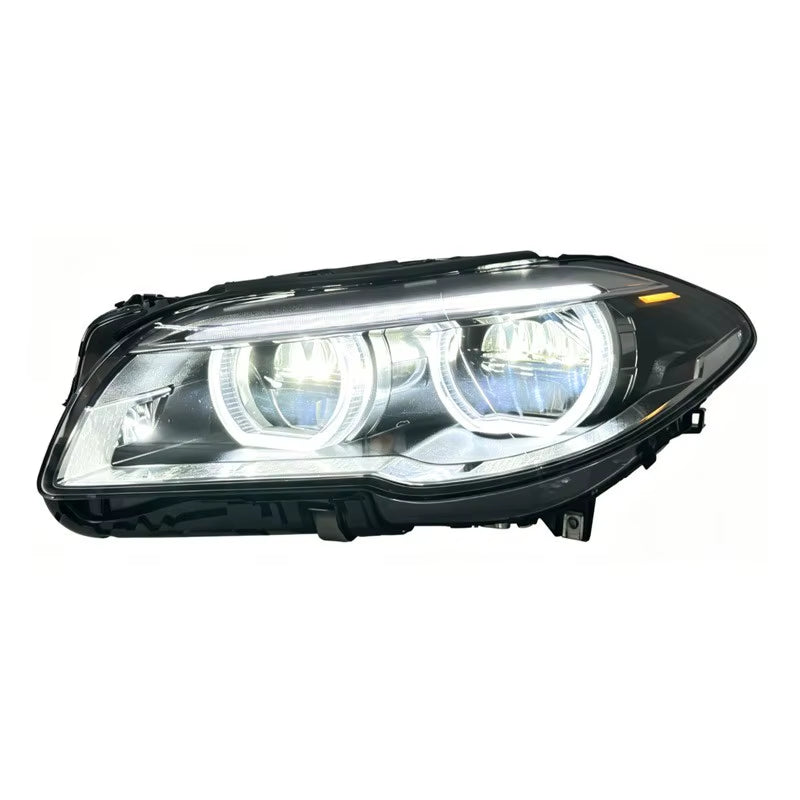 SJC M5 2010-2017 High Quality for BMW 5 Series F10 Angel Eye Dual-Color V2 Headlights Yellow White LED F18 Whole Sale Price
