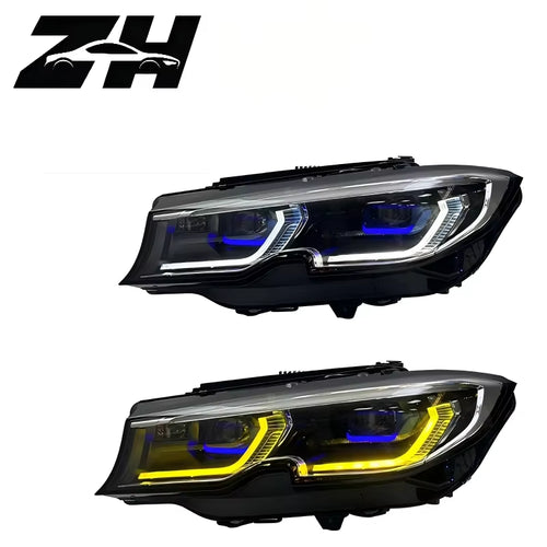 19-21 for New 3 Series 12V 35W Laser Headlight Assembly Retrofit/Upgrade G20/G28 High-End LED Spoon Headlights