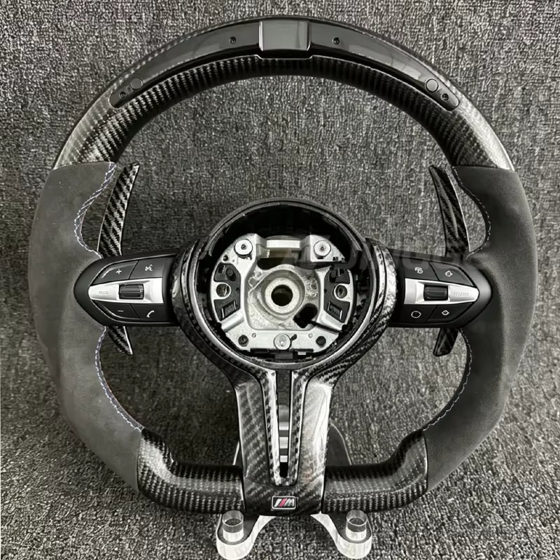 Upgrade M LCI Style Real Carbon Fiber LED Display Car Steering Wheel for BMW F32 F30 F20 F10 M3 M4 M5 M6 X5M X6M F11 F18 X3 X4
