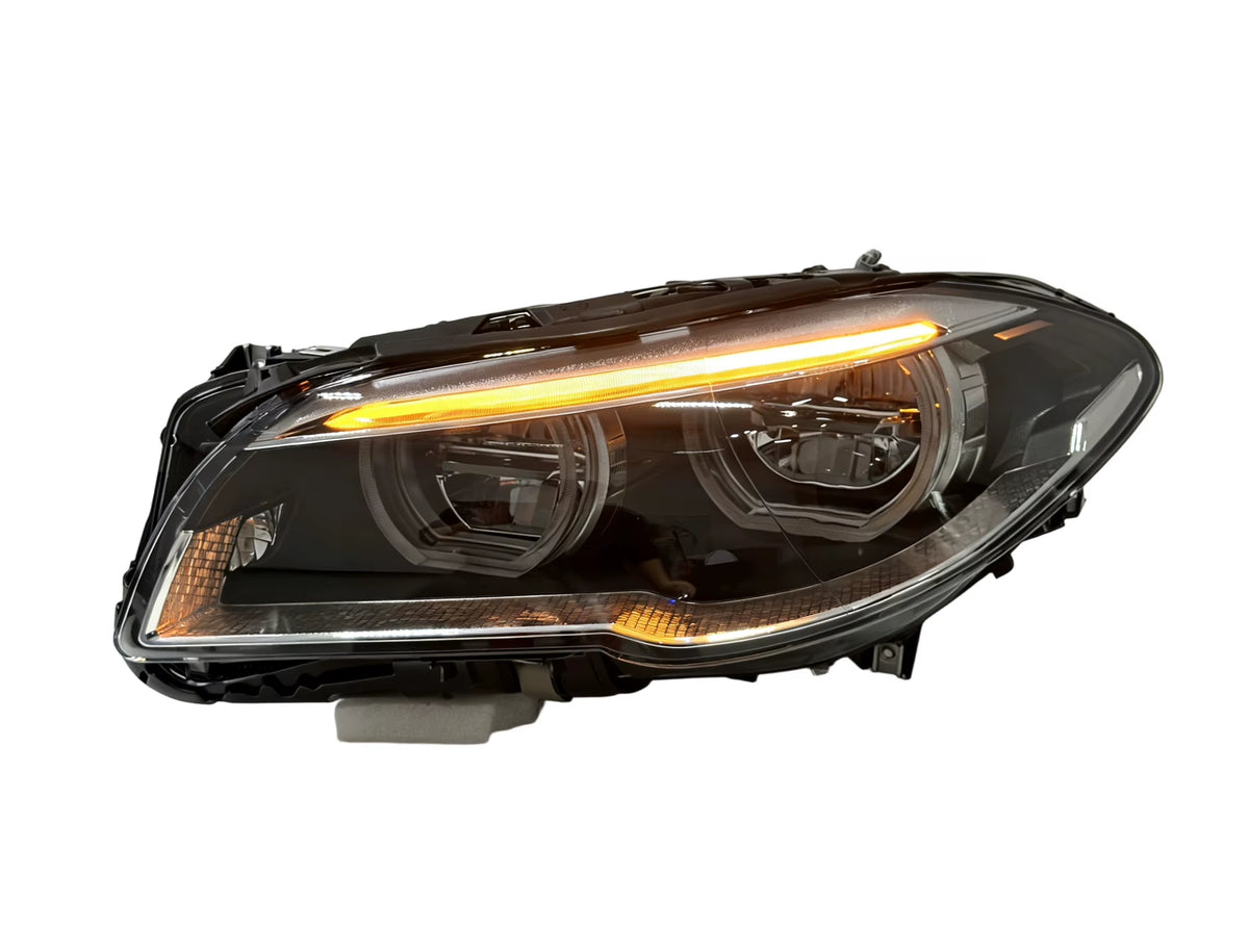 SJC M5 2010-2017 High Quality for BMW 5 Series F10 Angel Eye Dual-Color V2 Headlights Yellow White LED F18 Whole Sale Price