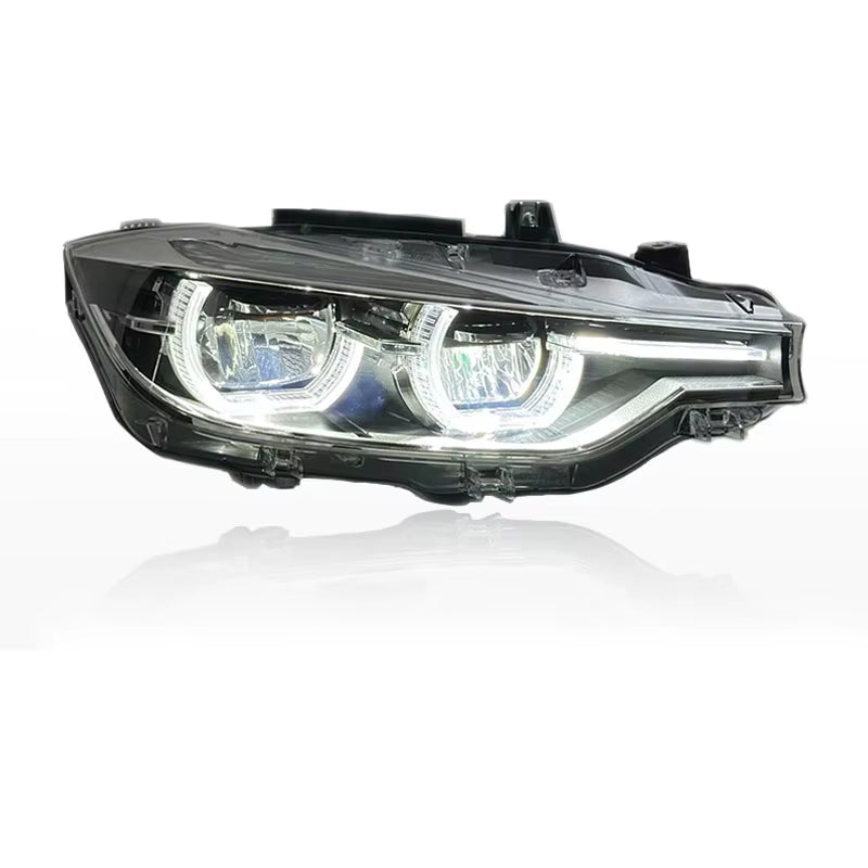 SJC Auto Exclusive Product V2 Ikon Headlight for F30 F35 2013-2018 LED Head Lamp Yellow and White Daytime Running Lights